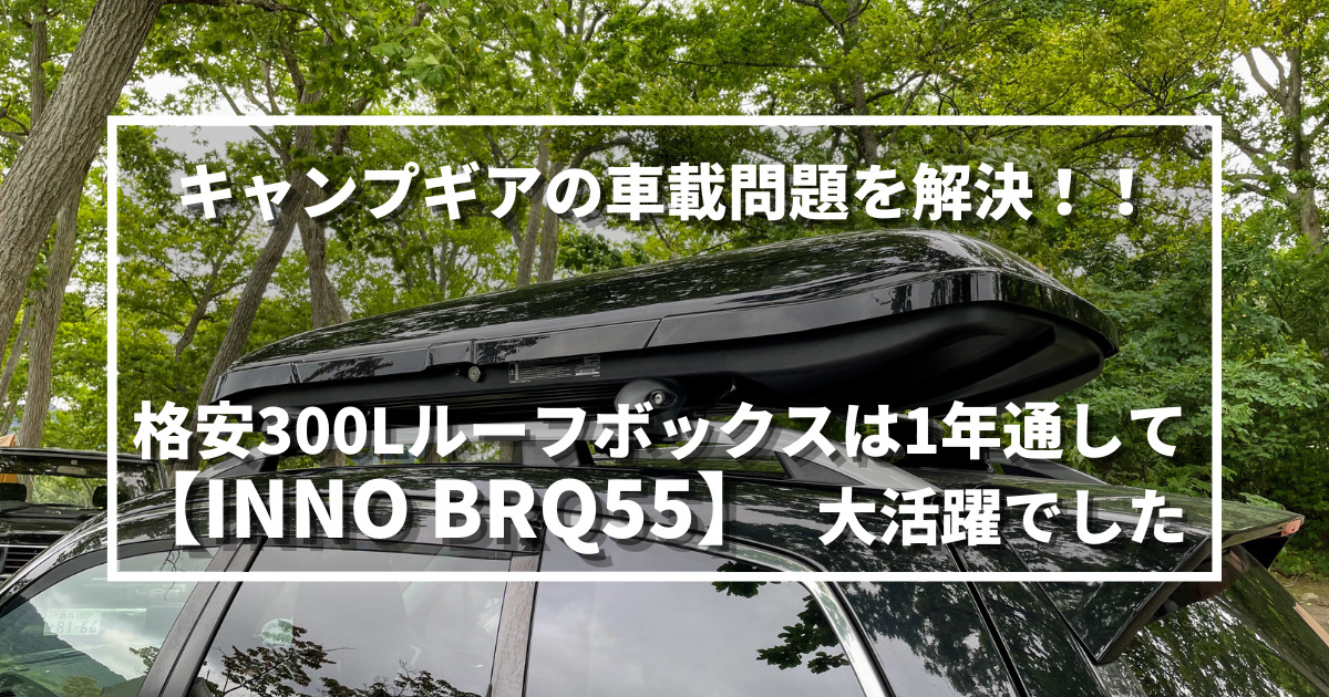 レビュー】キャンプギアの車載問題を解決！！ 格安300Lルーフボックス 